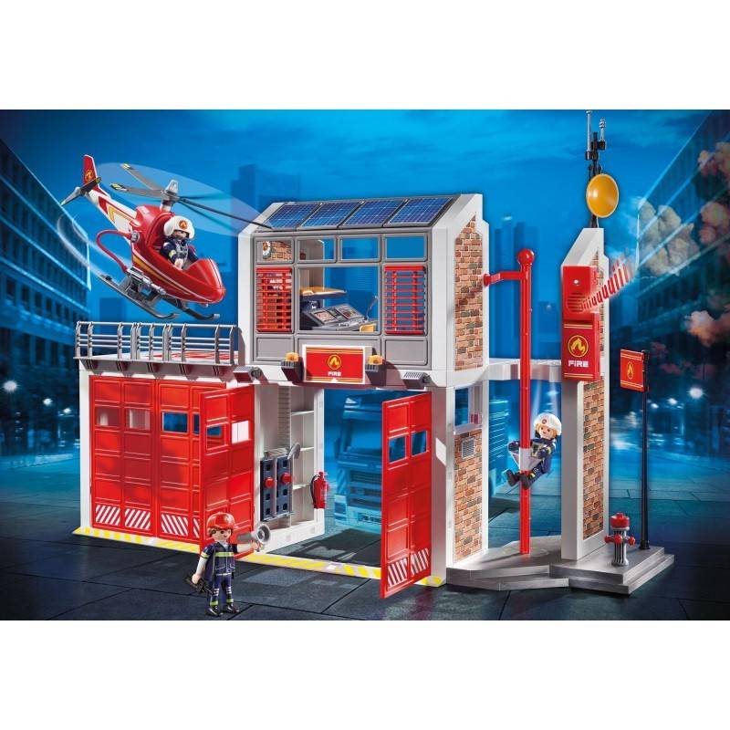 PLAYMOBIL 9462 CITY ACTION FIRE STATION WITH FIRE ALARM 